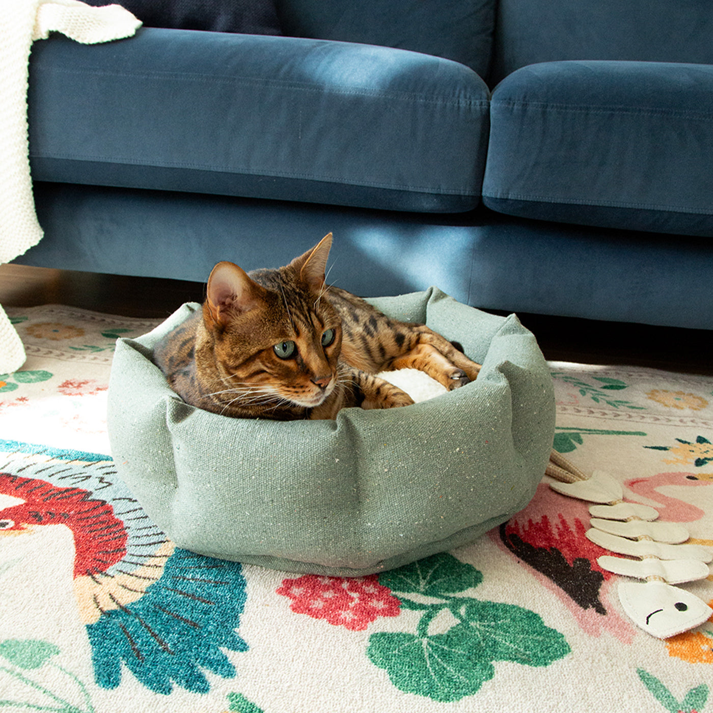 Scruffs 100% Recycled Green Eco Eden Cat Bed