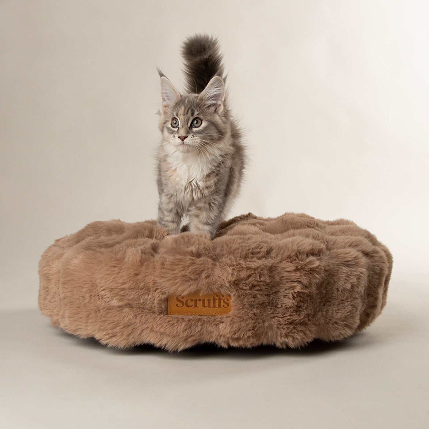 Scruffs Alpine Taupe Round Pet Cushion