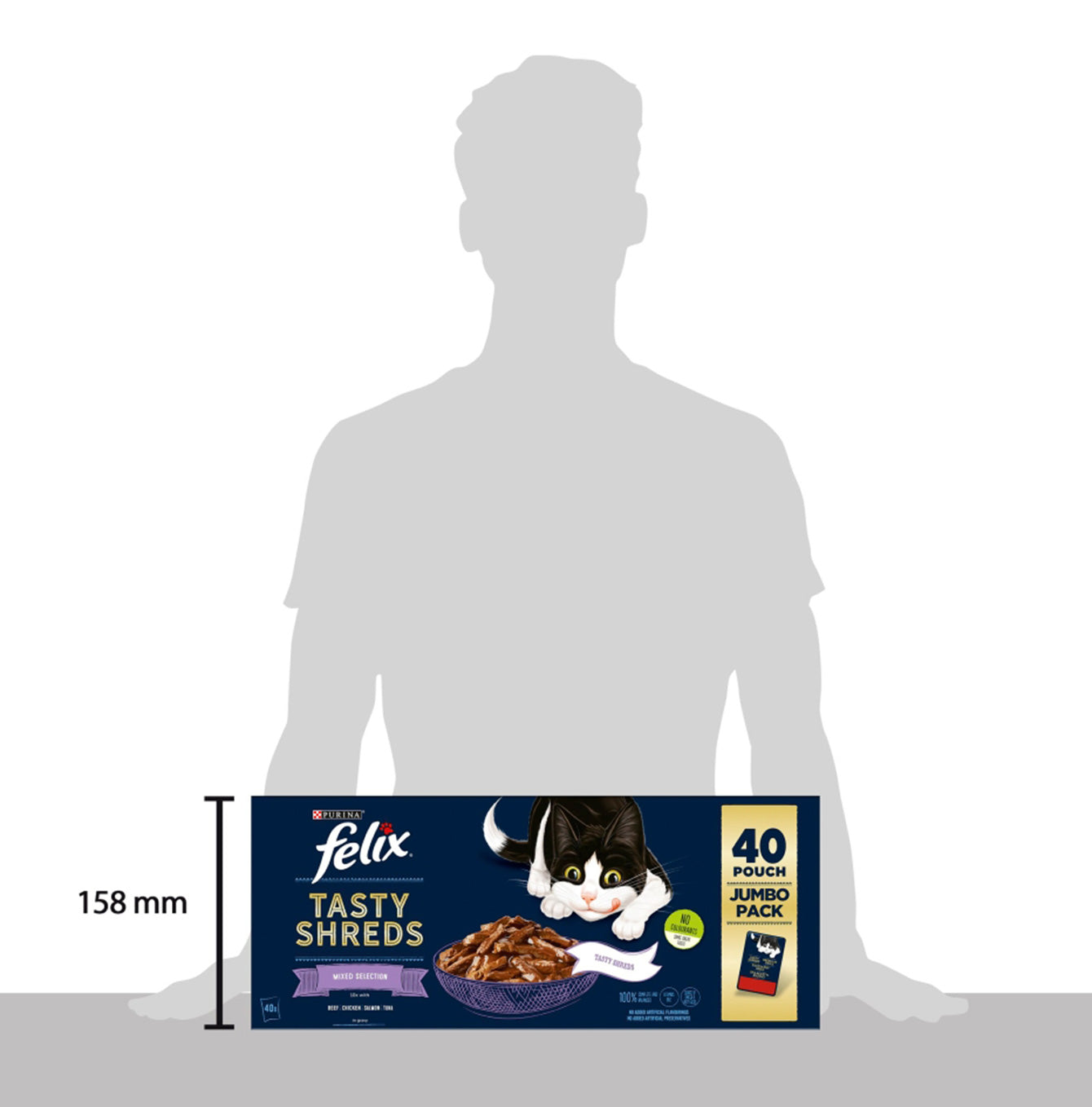 Felix Tasty Shreds Mixed Selection (40 x 80g)
