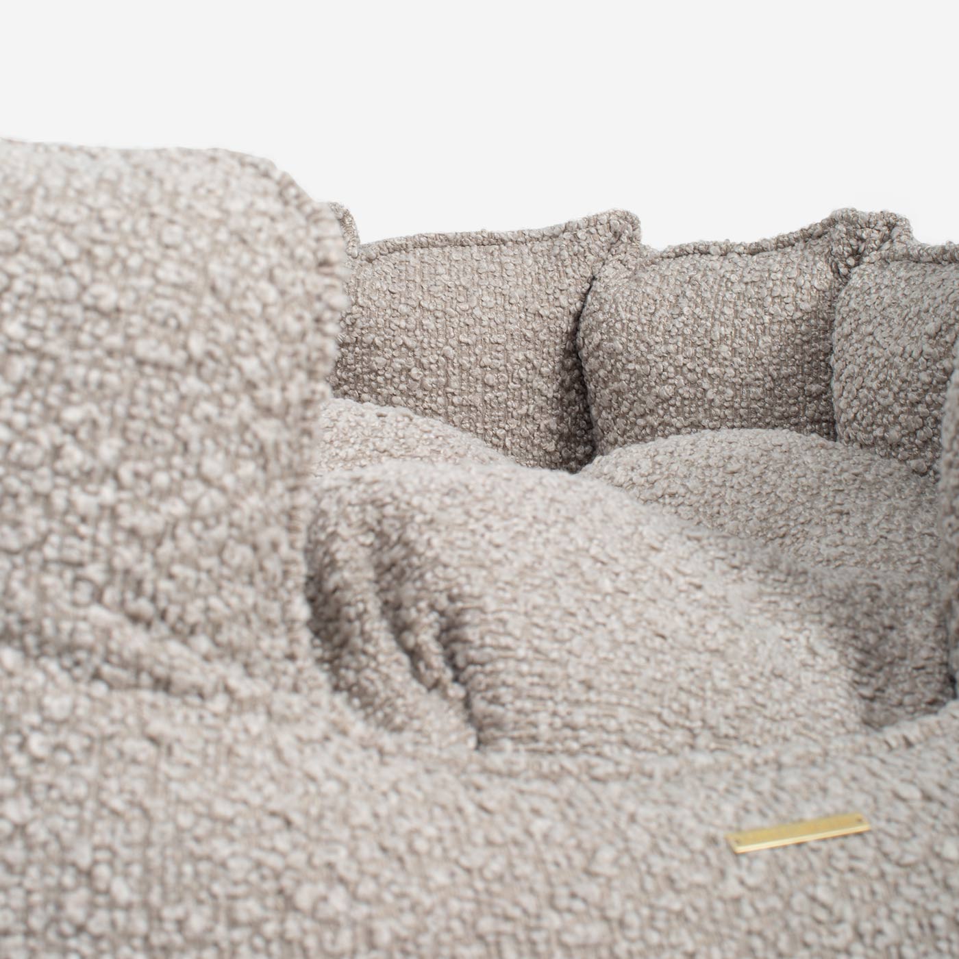High Wall Bed For Cats With Removable Covers in Bouclé by Lords & Labradors