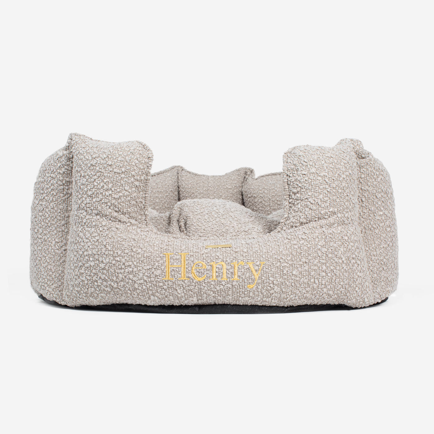 High Wall Bed For Cats With Removable Covers in Bouclé by Lords & Labradors