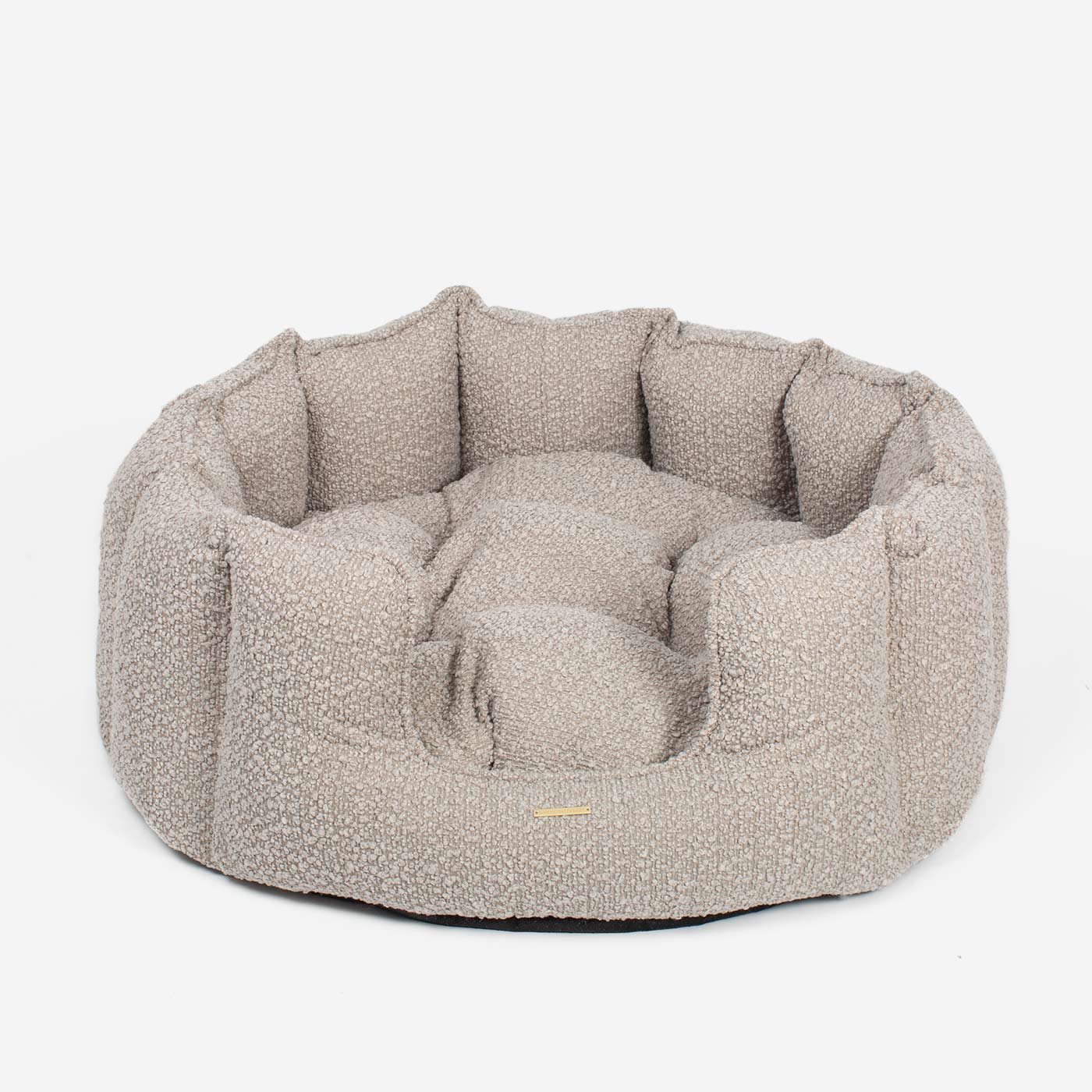 High Wall Bed For Cats With Removable Covers in Bouclé by Lords & Labradors