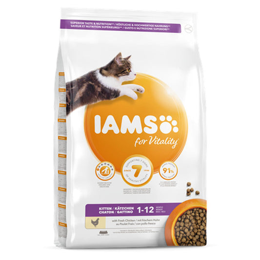 Iams Vitality Chicken Kitten Food 2KG